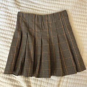 High Waisted Pleated Skirt